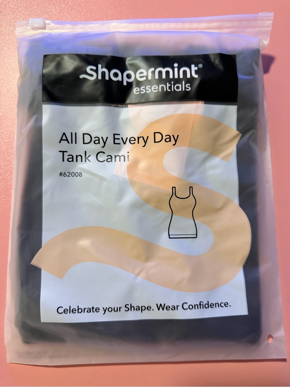 Shapermint Essentials All Day Every Day Tank Cami - Black XL NWT